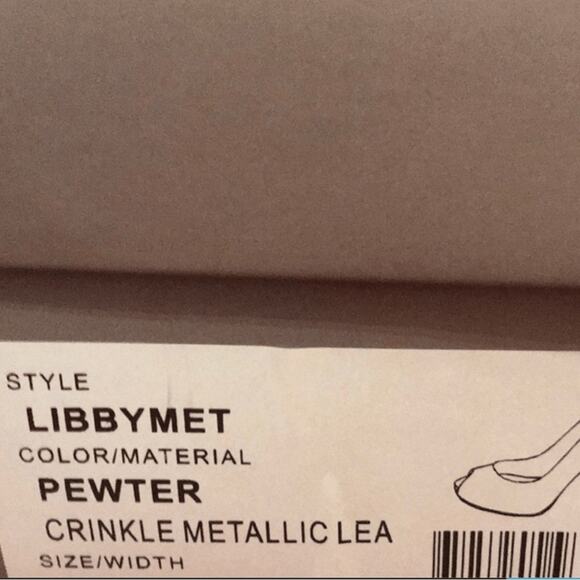 BCBGMAXAZRIA LibbyMet Pewter Metallic Peep Toe Heels 7.5 Holiday Party Pumps NYE - Picture 13 of 13